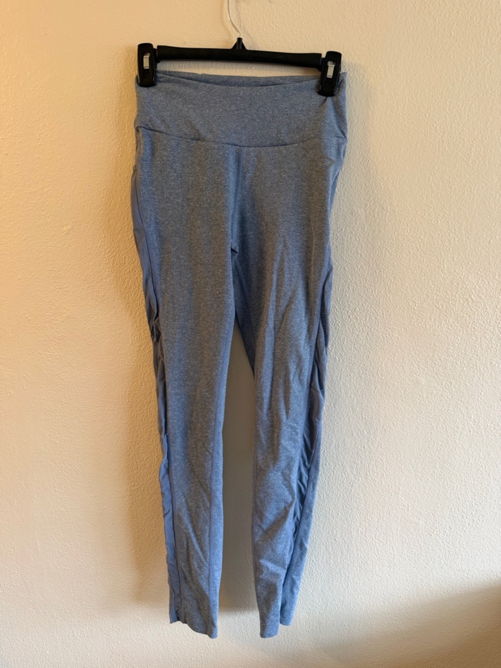Gymshark Heathered Blue High-Waist Leggings with Side Pockets
